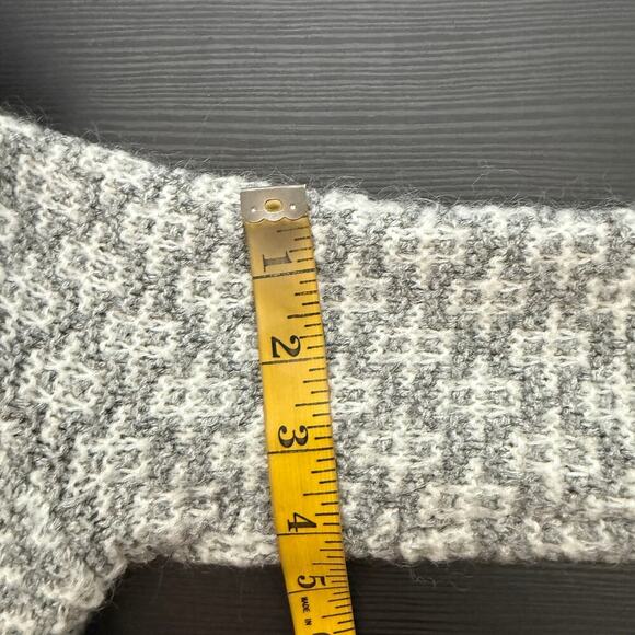 Loft Gray Wool Blend Open Front Knit Cardigan Women's Size Medium FLAWED - Picture 11 of 13